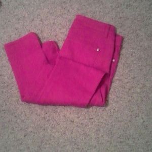Size seven pink celebrity skinny jeans